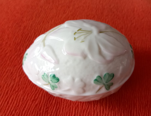 Belleek parian china trinket - belleek,,