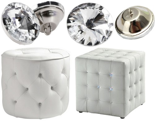 Upholstery crystal diamond - crystal,