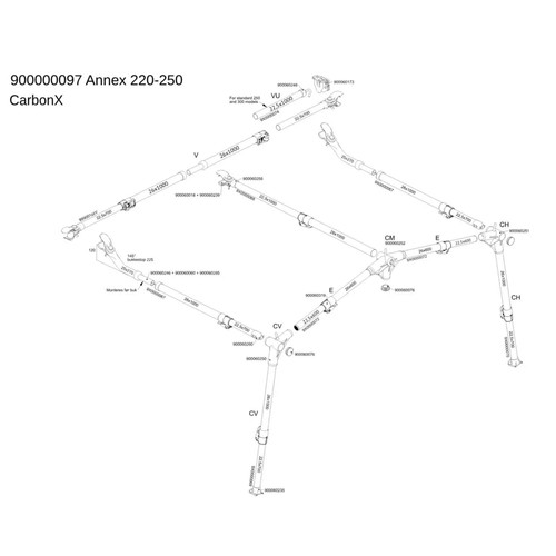 Isabella carbonx annex frame - carbonx,