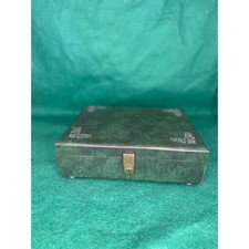 Tallent of Old Bond Street Musical Box Working Mechanism Green Faux Leather