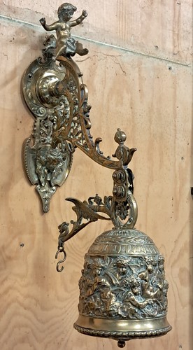 Antique brass temple - brass,