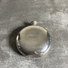 English Pewter Hip Flask Lodgistix Ascot 1992 Made in Sheffield. Pre Owned 