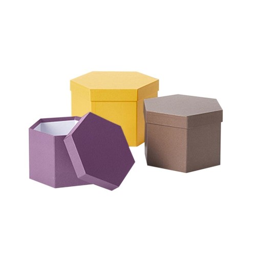 Hexagonal hat boxes floristry - hexagonal,
