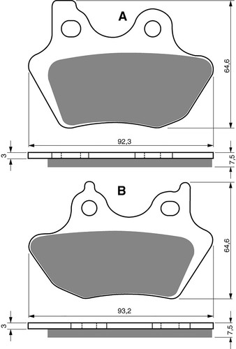 Brake pads rear goldfren - goldfren, for