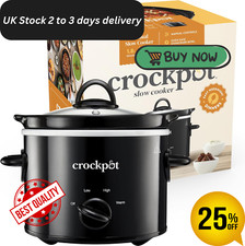 Crock-Pot Slow Cooker  Removable Easy-Clean Ceramic Bowl | 1.8 L Small