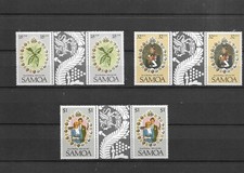 Samoa 1981 Royal Wedding Gutter Pairs
