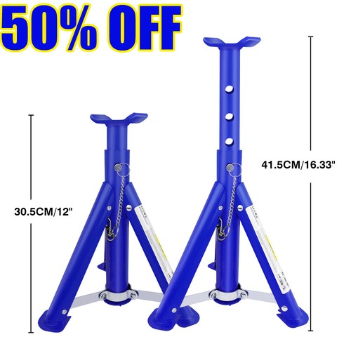 Axle stands floor jack - 2x,