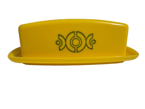 Vintage yellow plastic retro - vintage,