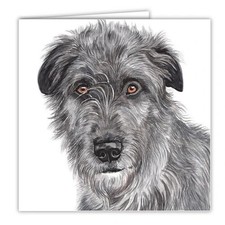 Irish wolfhound card waggydogz