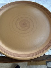   Purbeck Brown Spiral large serving plate 12.5 inches