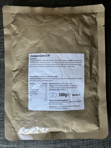 British army chickpea curry - british,
