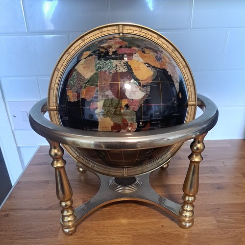 Gemstone world globe table top - table,