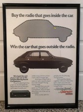 Framed original Classic Car Ad