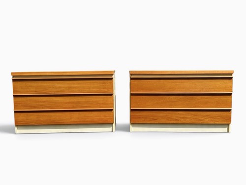 Pair teak bath - bath, cabinet