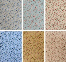 Floral Polycotton Fabric 45"