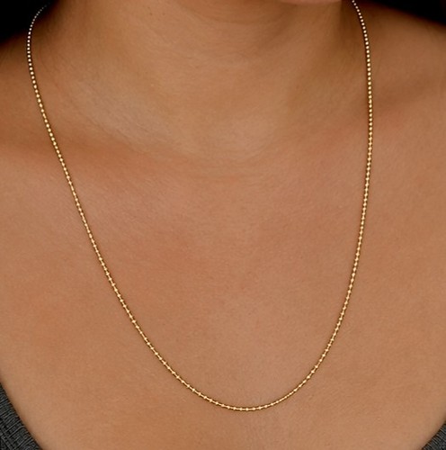 18k gold bead ball - gold,