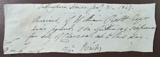 1829 G. Bailey Receipt to W. Pigott (of Dullingham House) for Charcoal