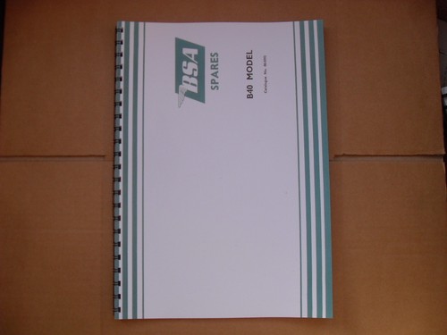 Bsa b40 parts book - parts,
