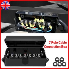 Universal Piece of 1 Trailer Wire Connector Junction Box 7 Gang Way for Caravans