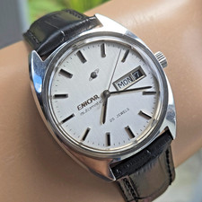 Vintage ENICAR Ocean Pearl men's automatic watch 2167-51-29 swiss made 1970s