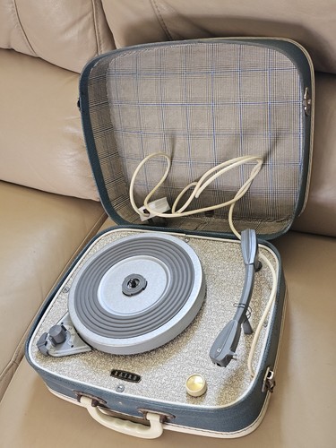 Vintage 50s 60s blue white - &,