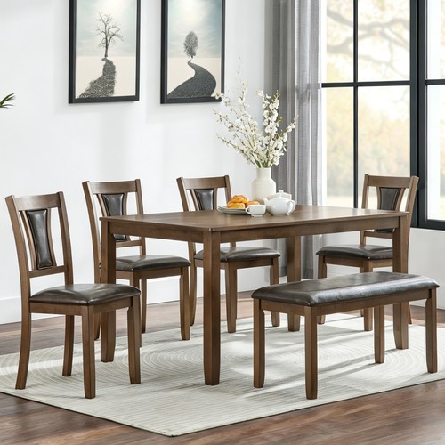 Piece dining table - 6-piece,