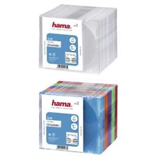Hama CD/DVD/Blu-Ray Slim Jewel Cases x25, Transparent or Multicoloured