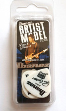 6 Ibanez Paul Gilbert Celluloid Picks White Blister