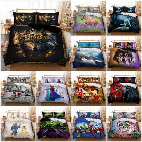 Printed duvet cover set - printed,