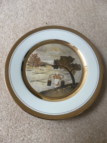 Chokin art plate 24k 1983 - chokin,