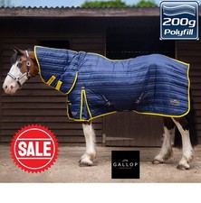 MEDIUM WEIGHT STABLE RUG Gallop Trojan 200g Combo Full Neck SALE