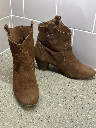 Womens zara brown tan suede - womens,