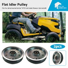 2 X Flat Idler Pulley For Cub