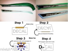 1 Black Murray WILDCAT Muscle Bike Bicycle Restoration Chainguard DECAL STICKER