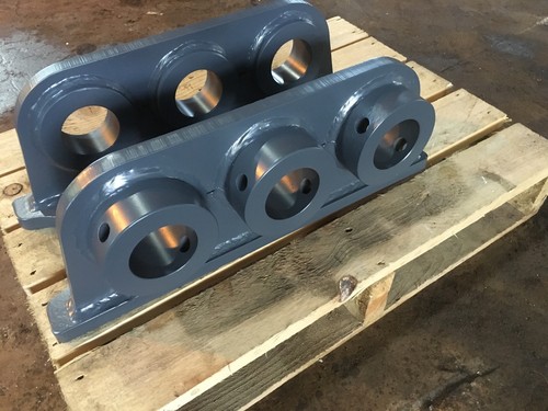 Excavator grapple link pad - grapple,