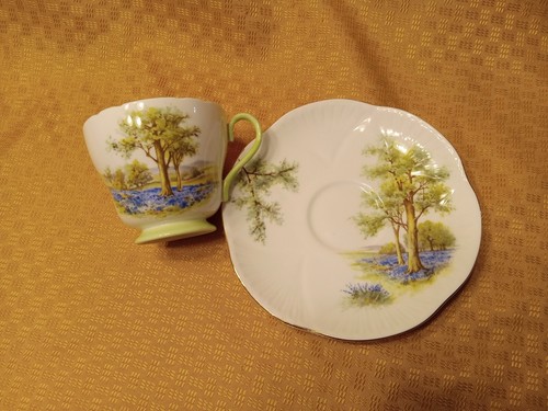 Vintage bluebell wood - vintage, wood"