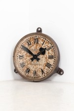 Antique Industrial 18" Large Cast Iron Gents of Leicester Factory Railway Clock