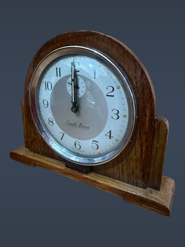 Smiths england oak alarm clock - england,