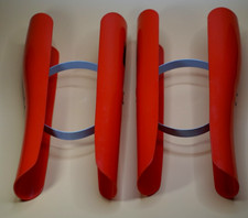 Vintage Retro Red DASCO Compact Boot Shapers 14" 35cm High Trees Long Preowned