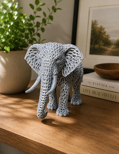 Elegant elephant sculpture - elephant,