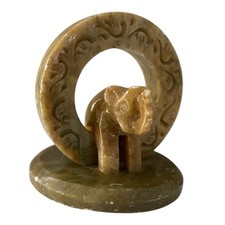 Hand Carved Soapstone Green