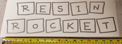 Resin rocket box design large - box,