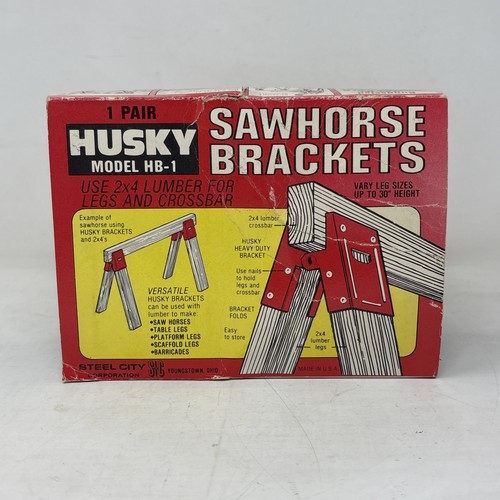 Vintage husky sawhorse - husky, hb-1