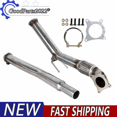 Stainless exhaust decat de - 3",