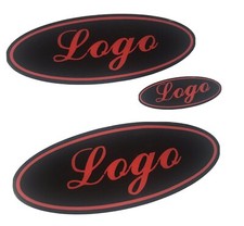 Ford Mondeo Mk3  Gel Badge Overlays Black & Red Gloss Front back s/wheel