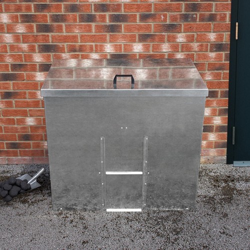 Coal storage bunker galvanised - storage,