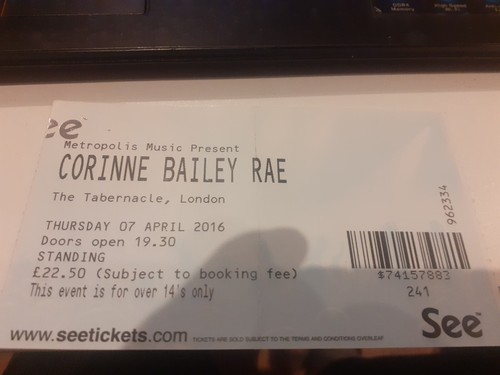Corinne bailey rae ticket the - rae,