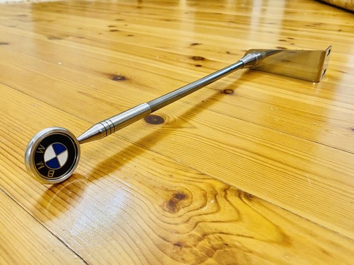 Bmw flag pole parking chrome - flag,
