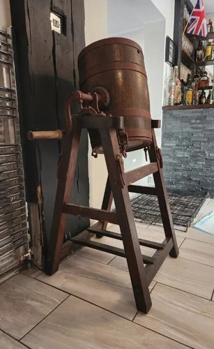 Antique butter churn - butter,