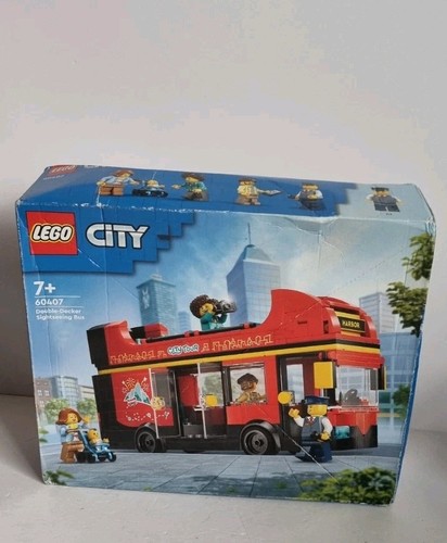 Lego city red - red, double-decker